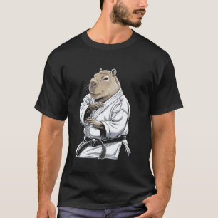 Klassisches Karate Capybara Martial Arts Lustig Fü T-Shirt