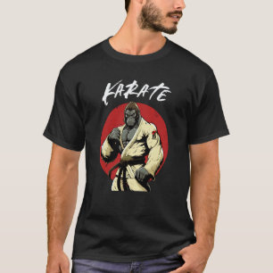 Klassisches Karate Gorilla Karateka Jungen und Mäd T-Shirt