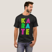 Klassisches Karate-Schwarzgürtel-Gi-Uniform Karate T-Shirt (Vorne ganz)