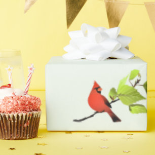 Klassisches Kardinal-Singvogel-Geschenkverpackungs Geschenkpapier