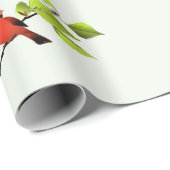 Klassisches Kardinal Songbird-Geschenkpapier Geschenkpapier (Rolleneckpunkt)