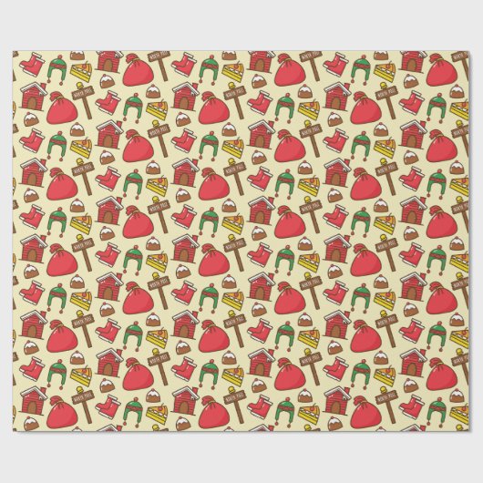 Klassisches Kariert Geschenkpapier (Flach)