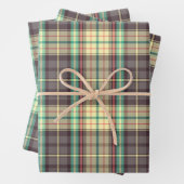 Klassisches kariertes Design Geschenkpapier Set (Beispiel)