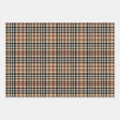 Klassisches kariertes Design Geschenkpapier Set (Vorderseite)