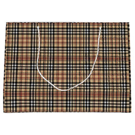 Klassisches kariertes Design Große Geschenktüte