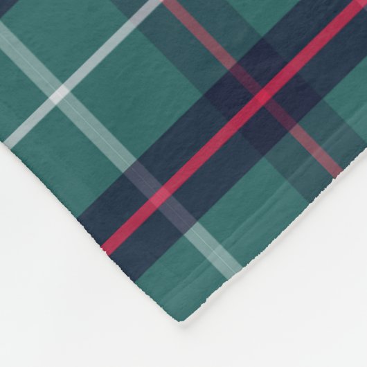 Klassisches Kariertes Fleeceblatt Fleecedecke (Ecke)