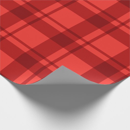 Klassisches Kariertes Muster Geschenkpapier (Ecke)