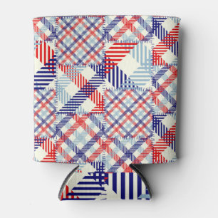 Klassisches Kariertes Muster: Muster für Quadrate Dosenkühler