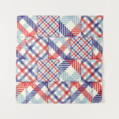 Klassisches Kariertes Muster: Muster für Quadrate Wandteppich (Vorderseite (Horizontal))