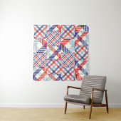 Klassisches Kariertes Muster: Muster für Quadrate Wandteppich (Beispiel)