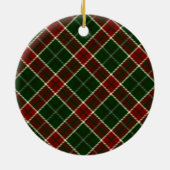 Klassisches Kariertes Personalisiertes Haustier Fo Keramik Ornament (Hinten)