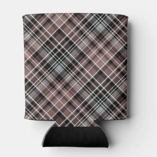 Klassisches Kariertes Tartan Dosenkühler (Rückseite)
