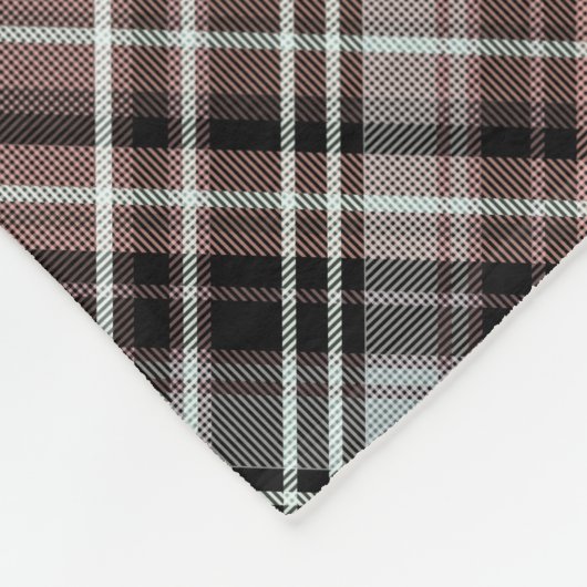 Klassisches Kariertes Tartan Fleecedecke (Ecke)