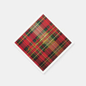 Klassisches Kariertes Tartan "Joy" Calligraphy Dec Serviette (Ecke)