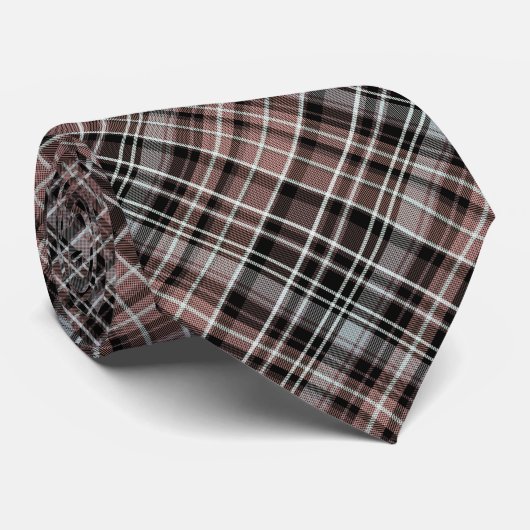 Klassisches Kariertes Tartan Krawatte (Gerollt)