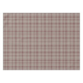 Klassisches Kariertes Tartan Muster-Braun & Taupe Tischdecke (Vorderseite (Horizontal))