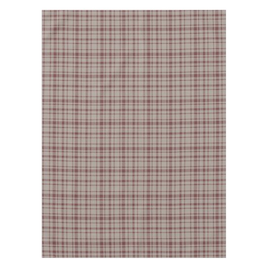 Klassisches Kariertes Tartan Muster-Braun & Taupe Tischdecke (Vorderseite)