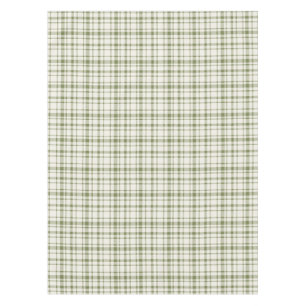 Klassisches Kariertes Tartan-Muster-Olivenöle Grün Tischdecke
