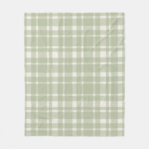 Klassisches Kariertes Tartan-Muster-weich Grün & E Fleecedecke