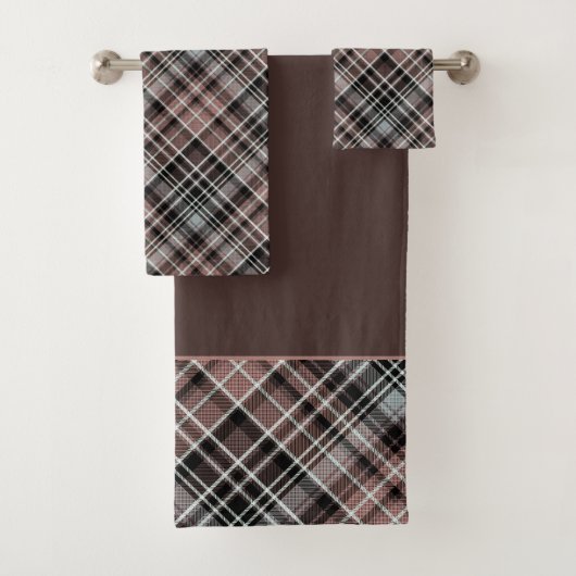 Klassisches Kariertes Tartan Napkins Badetuch Set (Insitu)