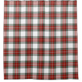 Klassisches Kariertes Weihnachtsmuster Duschvorhang (Vorderseite)