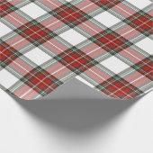 Klassisches Kariertes Weihnachtsmuster Geschenkpapier (Ecke)