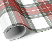 Klassisches Kariertes Weihnachtsmuster Geschenkpapier (Rolleneckpunkt)