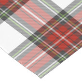 Klassisches Kariertes Weihnachtsmuster Kurzer Tischläufer (Ecke)