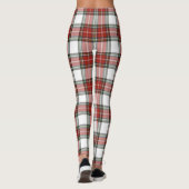 Klassisches Kariertes Weihnachtsmuster Leggings (Rückseite)