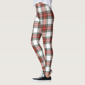 Klassisches Kariertes Weihnachtsmuster Leggings (Links)