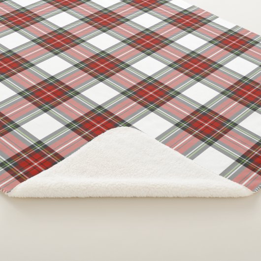 Klassisches Kariertes Weihnachtsmuster Sherpadecke (3/4)