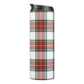 Klassisches Kariertes Weihnachtsmuster Thermosbecher (Nach rechts gedreht)