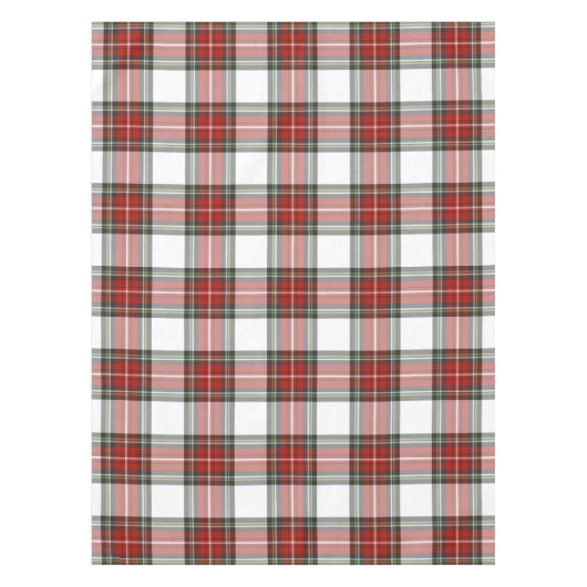 Klassisches Kariertes Weihnachtsmuster Tischdecke (Vorderseite)