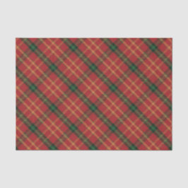 Klassisches Kariertes Weihnachtszettel Seidenpapier