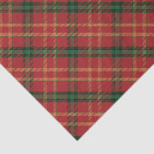 Klassisches Kariertes Weihnachtszettel Seidenpapier (Ausschnitt)