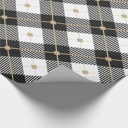Klassisches Kariertes Wrapping-Papier Geschenkpapier (Ecke)