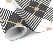 Klassisches Kariertes Wrapping-Papier Geschenkpapier (Rolleneckpunkt)