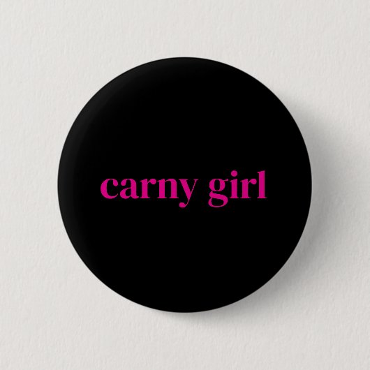 Klassisches Karneval Mädchen  Button (Vorderseite)