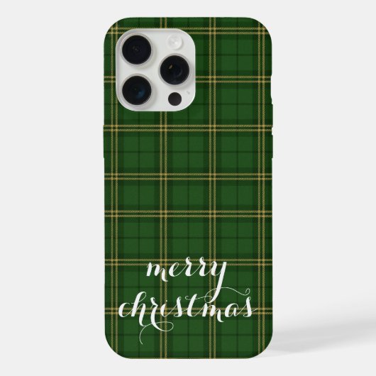 Klassisches Karo Frohe Weihnachten Festlich - iPhone Hülle (Rückseite)