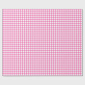 Klassisches Karo-Packpapier in Pink Geschenkpapier (Flach)