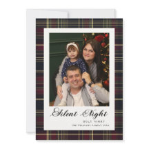 Klassisches Karo Silent Night 5 Foto Weihnachten