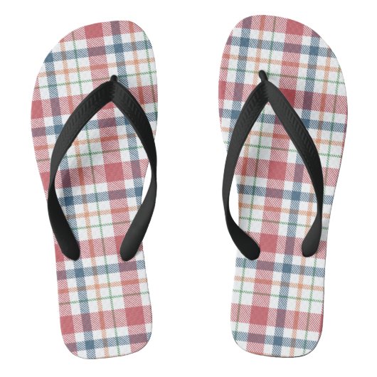 Klassisches Karomuster Badesandalen (Fußbett)