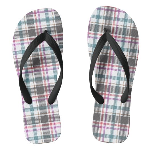 Klassisches Karomuster Badesandalen (Fußbett)