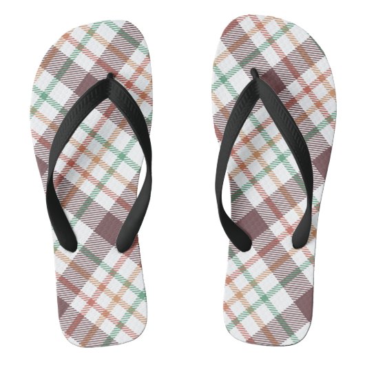Klassisches Karomuster Badesandalen (Fußbett)