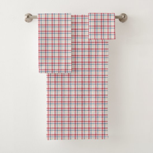 Klassisches Karomuster Badhandtuch Set (Insitu)