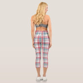 Klassisches Karomuster Capri Leggings (Rückseite)