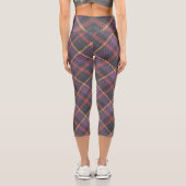 Klassisches Karomuster Capri Leggings (Rückseite)