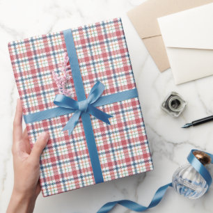 Klassisches Karomuster Geschenkpapier
