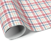 Klassisches Karomuster Geschenkpapier (Rolleneckpunkt)