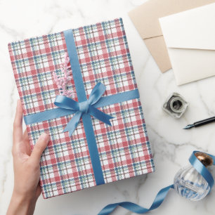Klassisches Karomuster Geschenkpapier